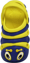 Yellow Blue Toddler Boy Caterpillar Clog