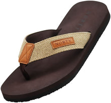 Mens Flip Flop Sandal Brown/Tan