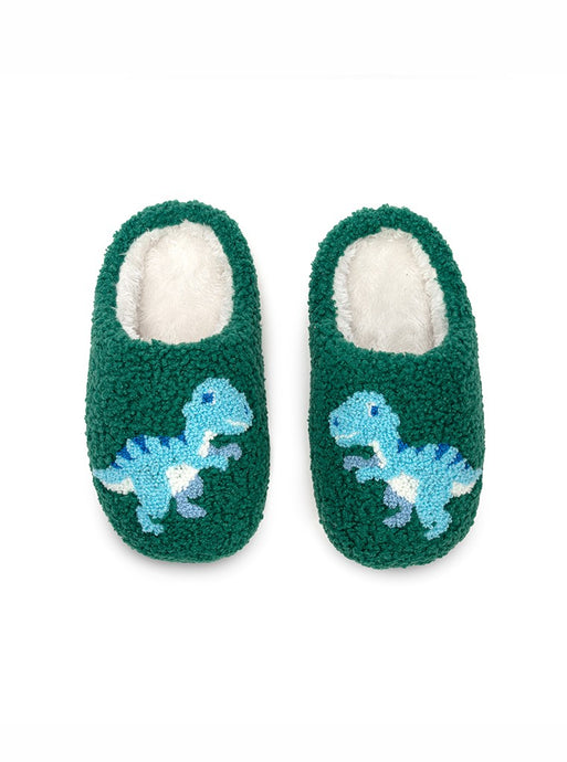 Green Kids Dino Slipper