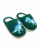 Green Kids Dino Slipper