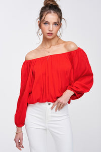 Tomato Red Jenna Top