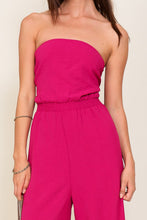 Magenta Strapless Brooklyn Airflow Jumpsuit