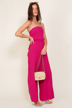 Magenta Strapless Brooklyn Airflow Jumpsuit