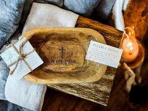 Natural Wood Mini Prayer Bowl