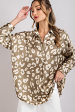 Dry Herb Leopard V Neck Shirt