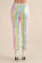 Rainbow Sequin Jogger Pants