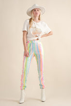 Rainbow Sequin Jogger Pants