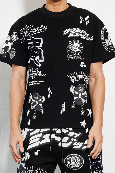 Black Sound Of Music Graphic Tee