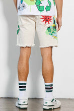 L.Khaki Love Your Planet Hand Drawing Graphic Shorts