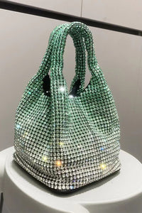 Green Diamond Inlaid Hand Banquet Bag