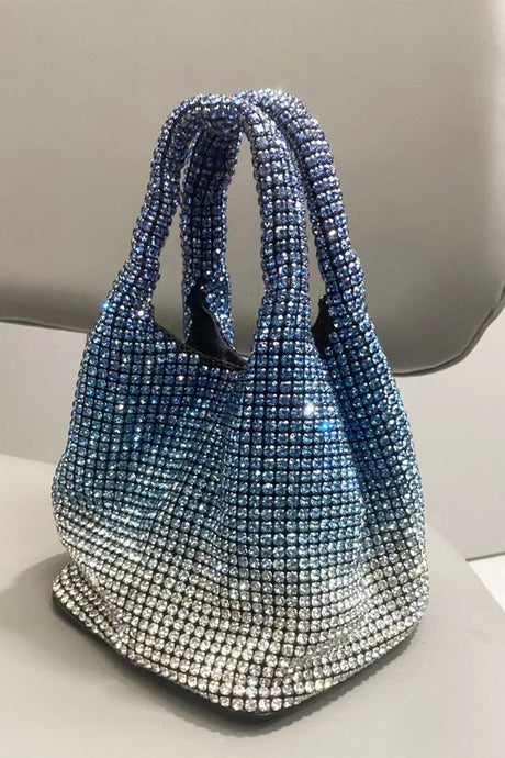Blue Diamond Inlaid Hand Banquet Bag