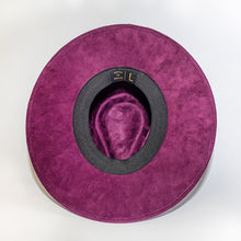 Fuchsia Scarlet Gold Painted Western Hat Handmade