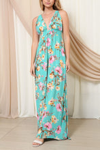 Jade Vacay Back Tie Floral Print Maxi Dress