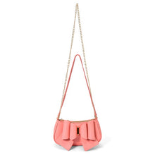 Coral Willow Bow Baguette Shoulder Bag