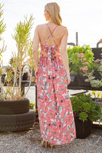 Pink Combo Combo Tie Back Floral Dress