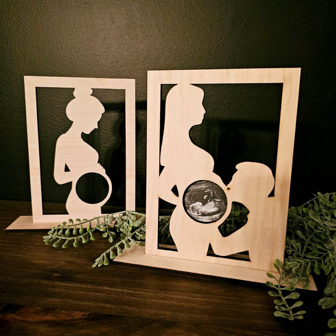Ultrasound Sonogram Father Mother Frame Baby Gift
