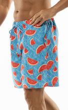 Blue Swimming Trunk Board Shorts Elastic