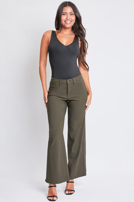 Dark Olive Junior Hyperstretch High Rise Wide Leg