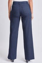 Navy Junior Hyperstretch High Rise Wide Leg