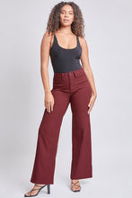 Dark Wine Junior Hyperstretch High Rise Wide Leg