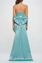 Sea Foam Bow Train Bodycon Mini Dress