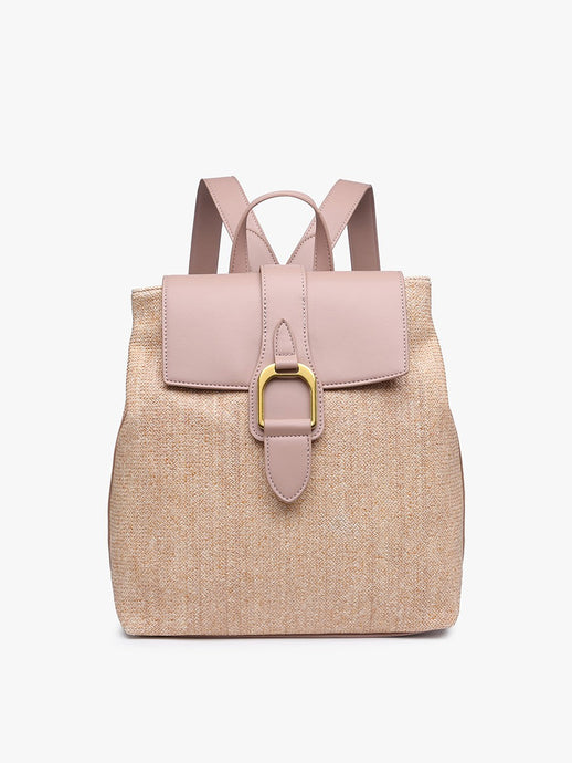Ash Pink Avani Woven Backpack