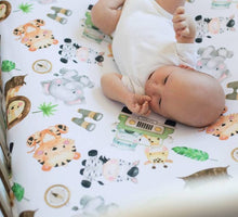 Standard Size Fitted Crib Sheet - Safari