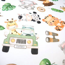 Standard Size Fitted Crib Sheet - Safari