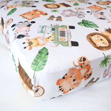 Standard Size Fitted Crib Sheet - Safari