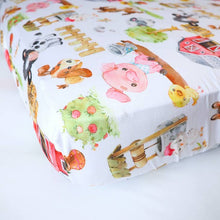 Standard Size Fitted Crib Sheet - Farm Animals