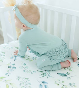 Standard Size Fitted Crib Sheet - Eucalyptus