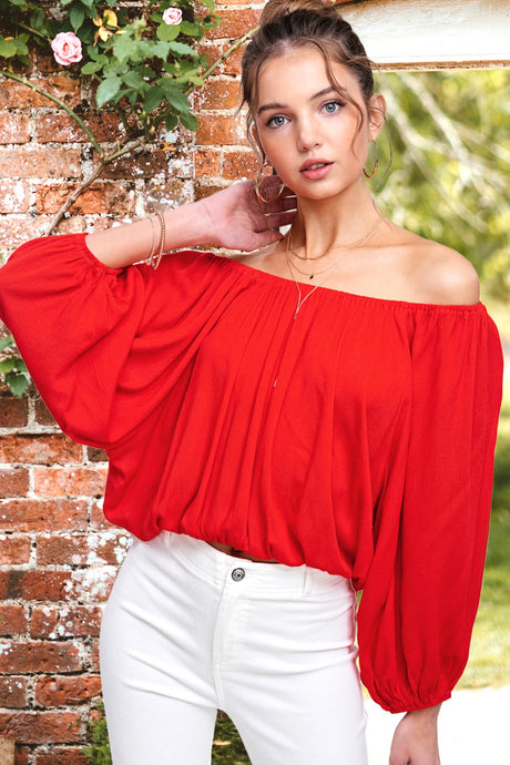 Tomato Red Jenna Top
