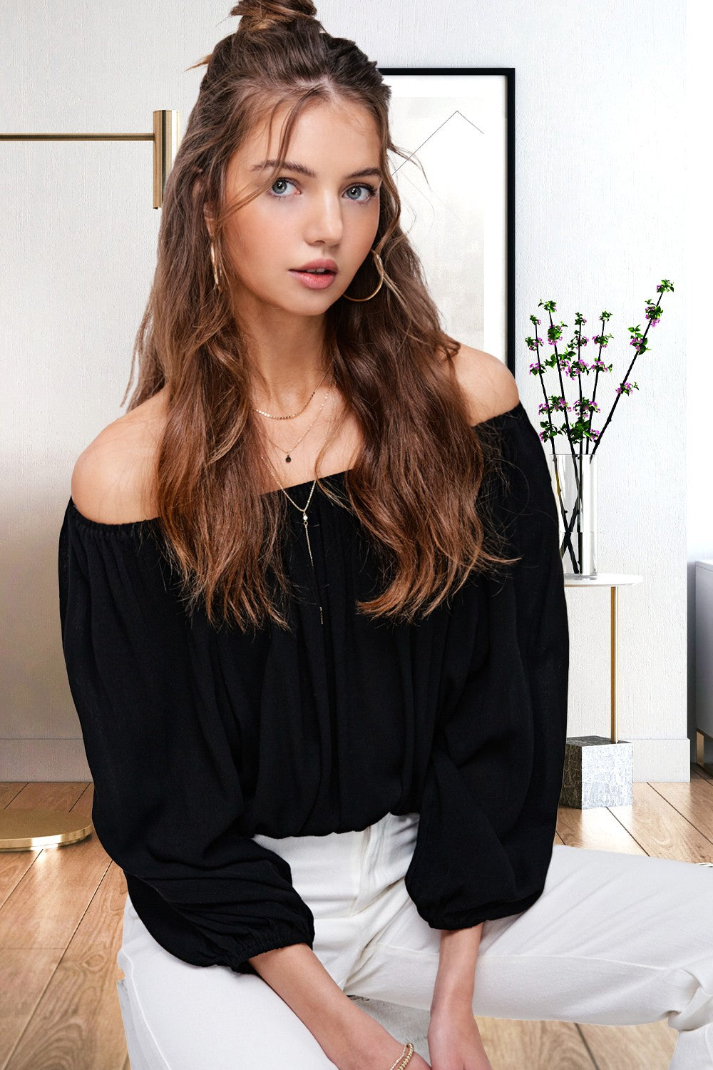 Black Jenna Top