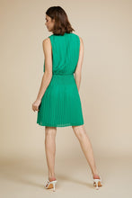 Kelly Green Pleated Smocking Detail Dress
