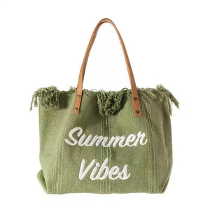 Sage Summer Vibes Tote Handbag Purse