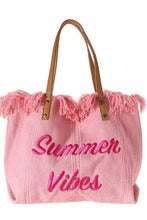 Pink Summer Vibes Tote Handbag Purse