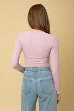 Lavender Long Sleeve Square Neck Bodysuit
