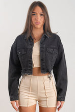 Black Denim Howdy Boots Crop Jacket