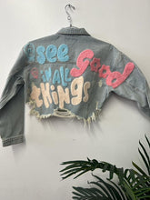 Blue See Good In All Things Crop Denim Jacket