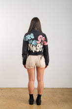 Black See Good In All Things Crop Denim Jacket