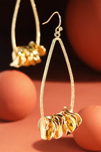 Gold Teardrop Wire Earrings