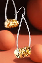 Gold Teardrop Wire Earrings