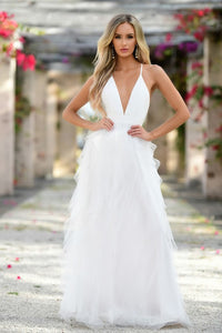 White Alances Maxi Dress