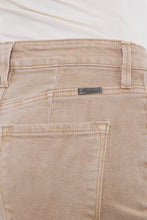 Taupe High Rise Bermuda Shorts