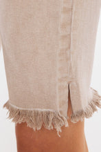 Taupe High Rise Bermuda Shorts