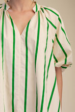 Kelly Green Multi Striped Tunic Dress