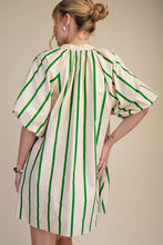 Kelly Green Multi Striped Tunic Dress