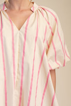 Pink Multi Striped Tunic Dress