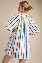 Royal Multi Striped Tunic Dress