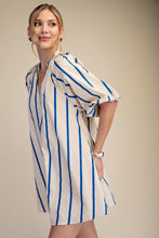 Royal Multi Striped Tunic Dress